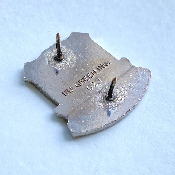 Vintage US Army Transportation Center School Unit Crest DUI DI Enamel Pin 1.1” - Picture 4 of 5